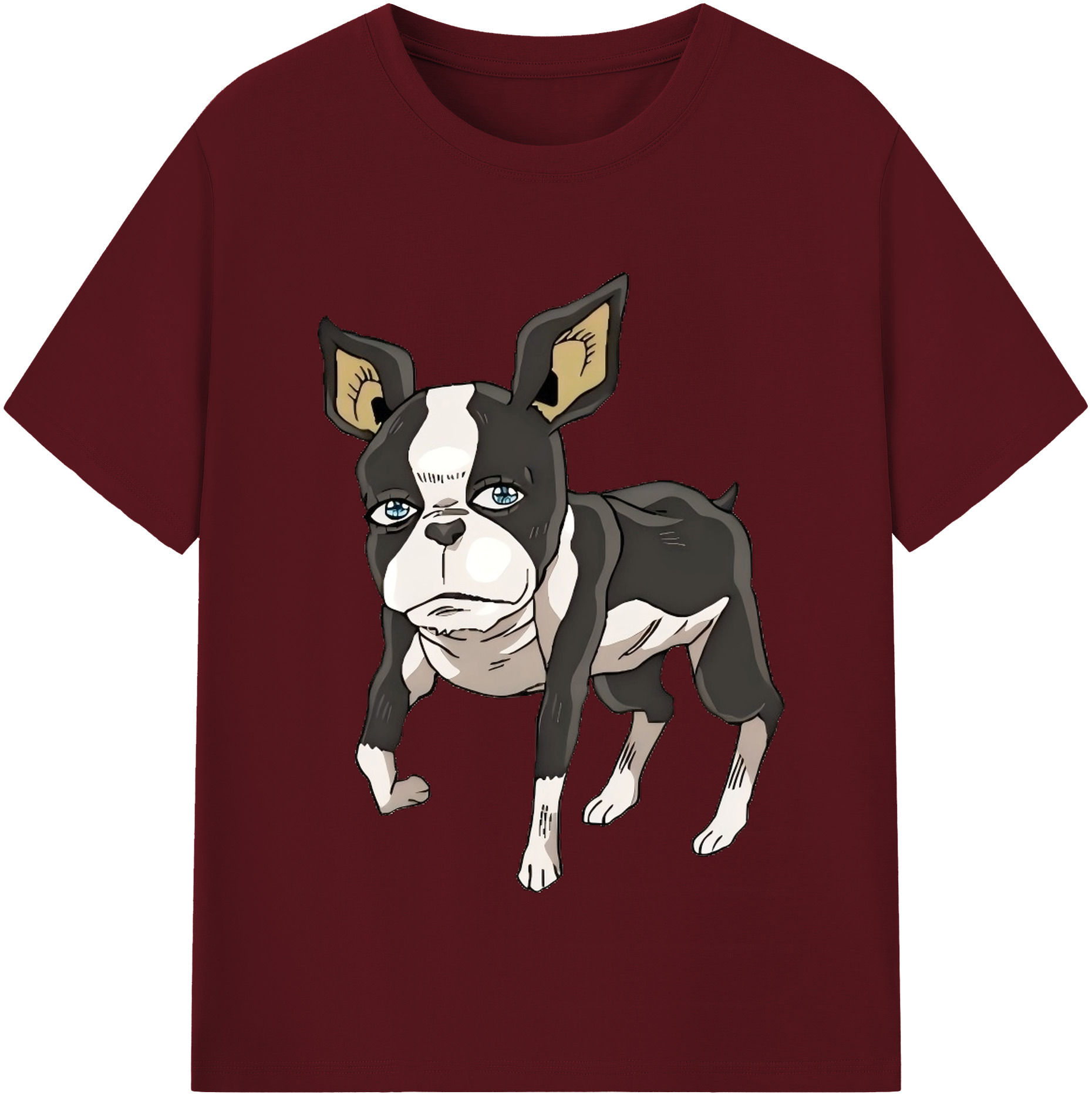 （画像用） ジョジョの奇妙な冒険 イギー JoJo's Bizarre Adventure Iggy 綿100％半袖Tシャツ（フロントプリント）